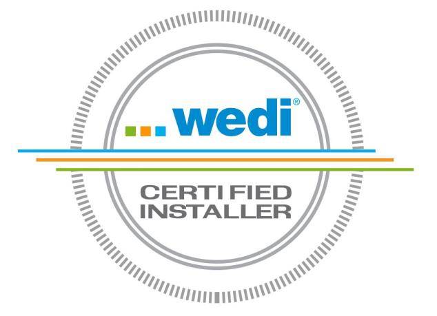 wedi CERTIFIED INSTALLER